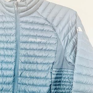 Eddie Bauer GOOSE DOWN EB800 Sz L Dark Teal Waist Length ART